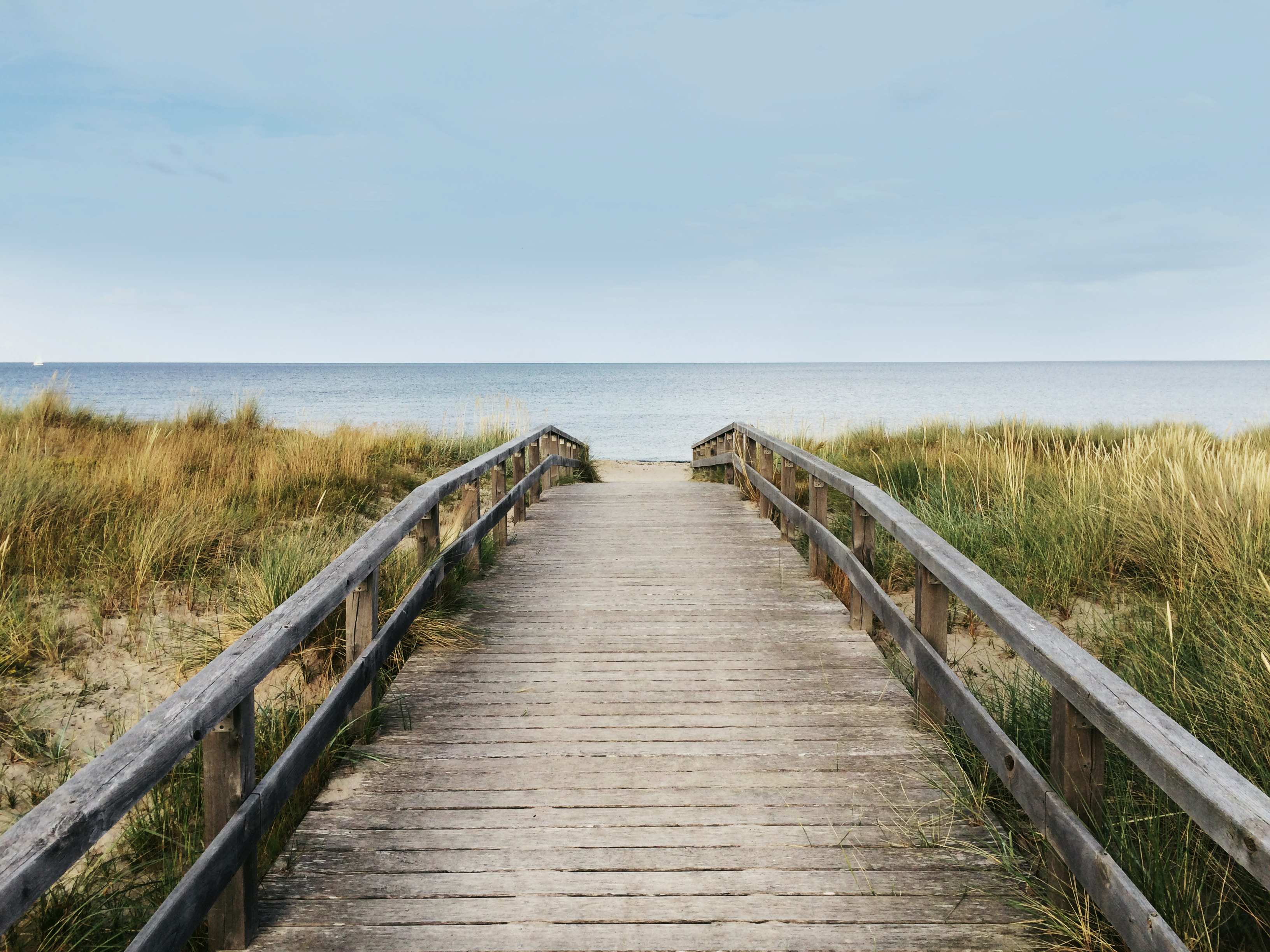 Plage du sentier en bois à Brétignolles-sur-Mer