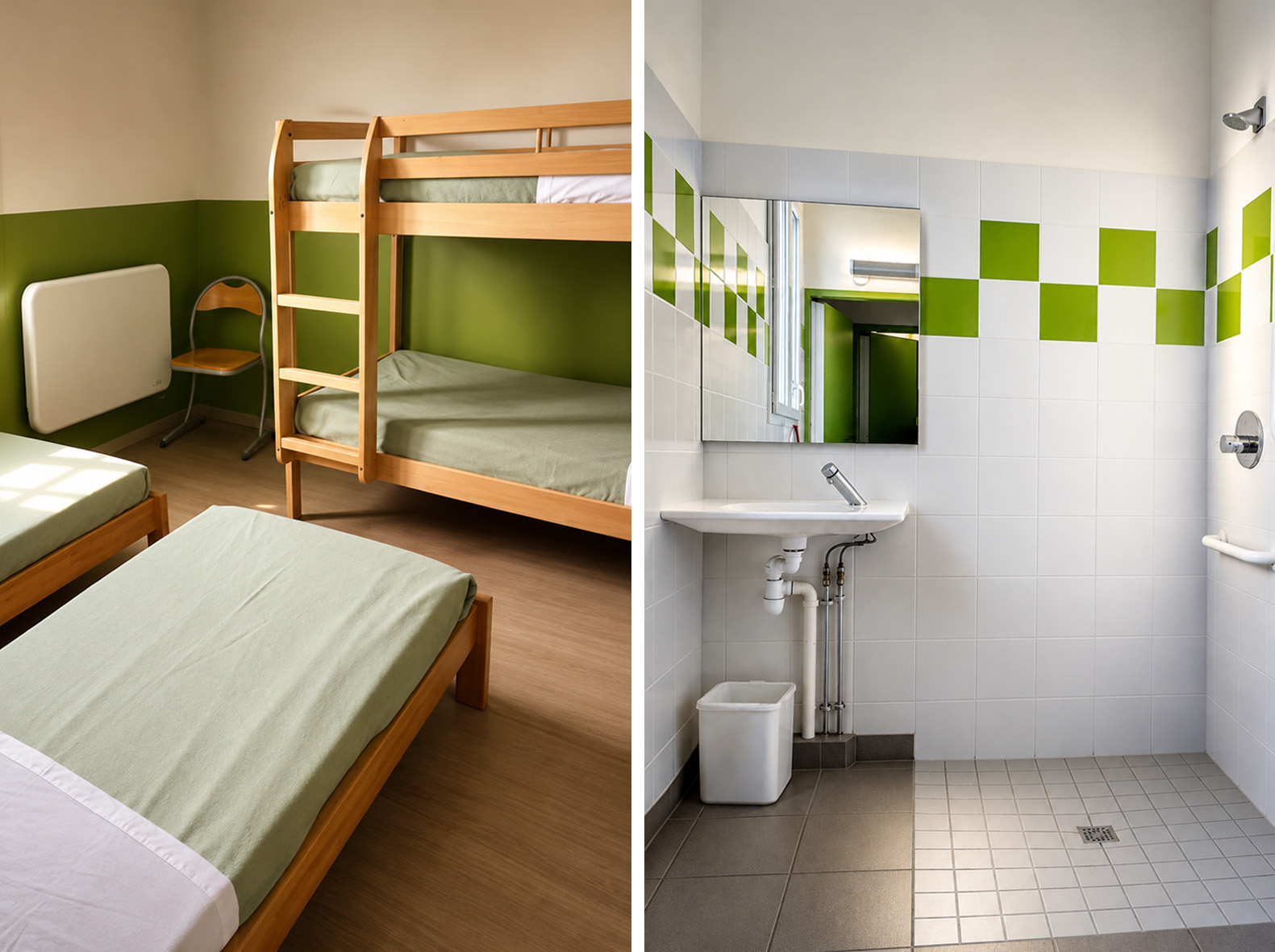 Chambre dans pavillon collectif aux Gatinelles